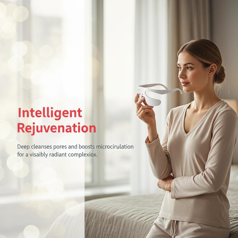 Light Therapy Glasses - Alat Pijat Mata Pintar Portabel Terapi