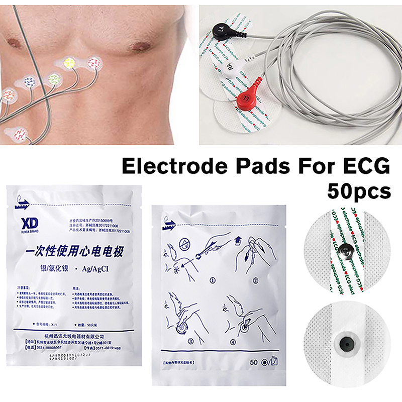 50 buah/tas aksesori EKG EKG s - Ecg Patch Monitor ulasan dan harga