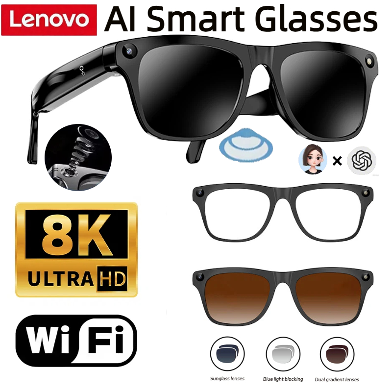 Kacamata Pintar Lenovo 32G Mem - Smart Glasses Lens ulasan dan harga